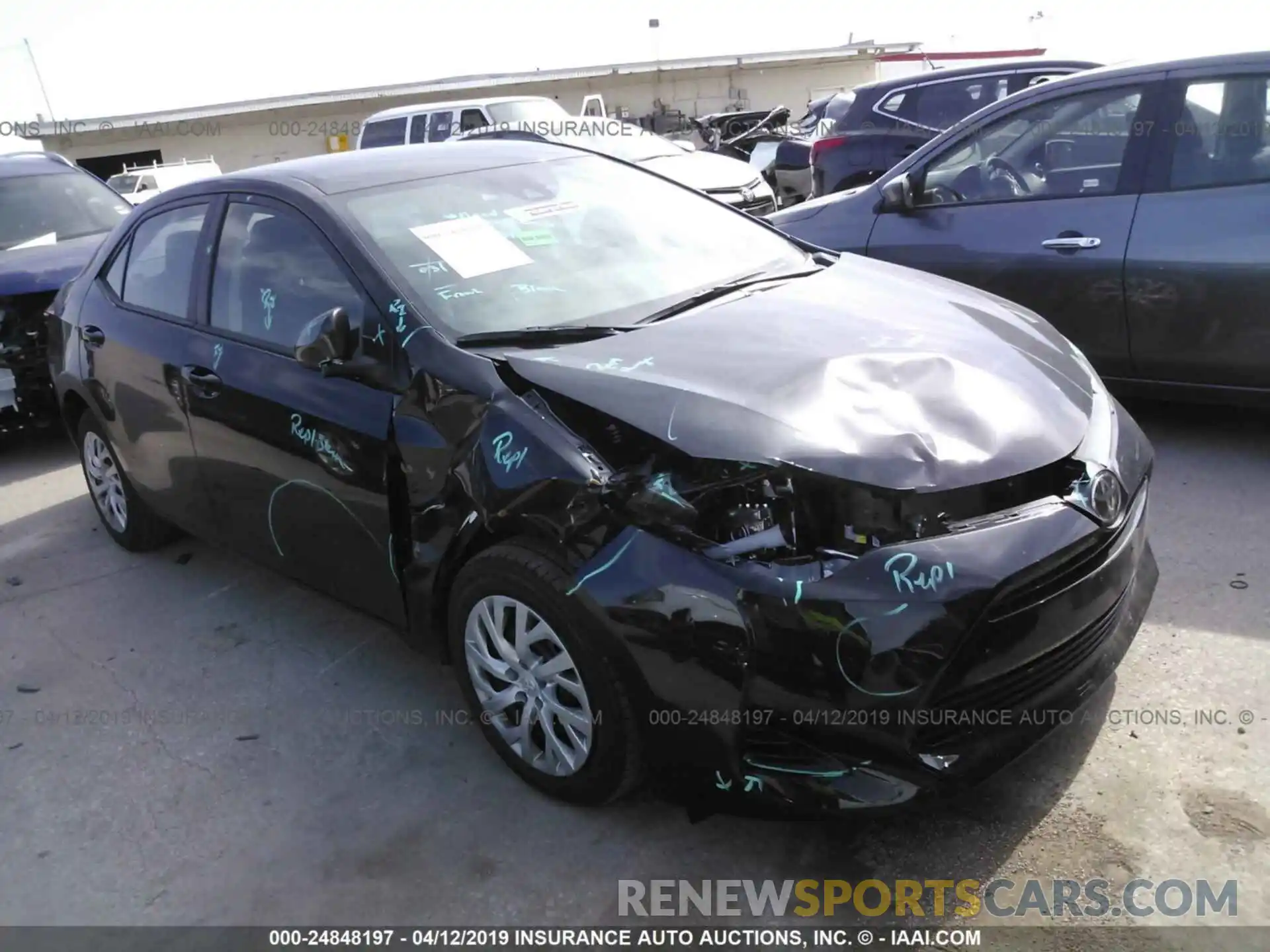 1 Photograph of a damaged car 5YFBURHE8KP926074 TOYOTA COROLLA 2019