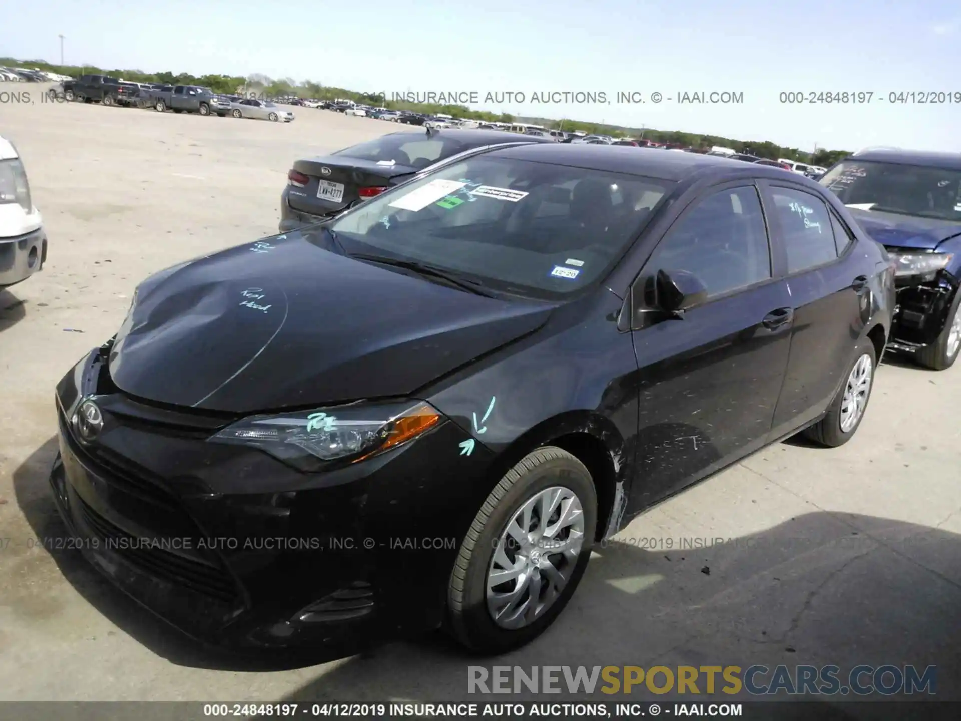 2 Photograph of a damaged car 5YFBURHE8KP926074 TOYOTA COROLLA 2019