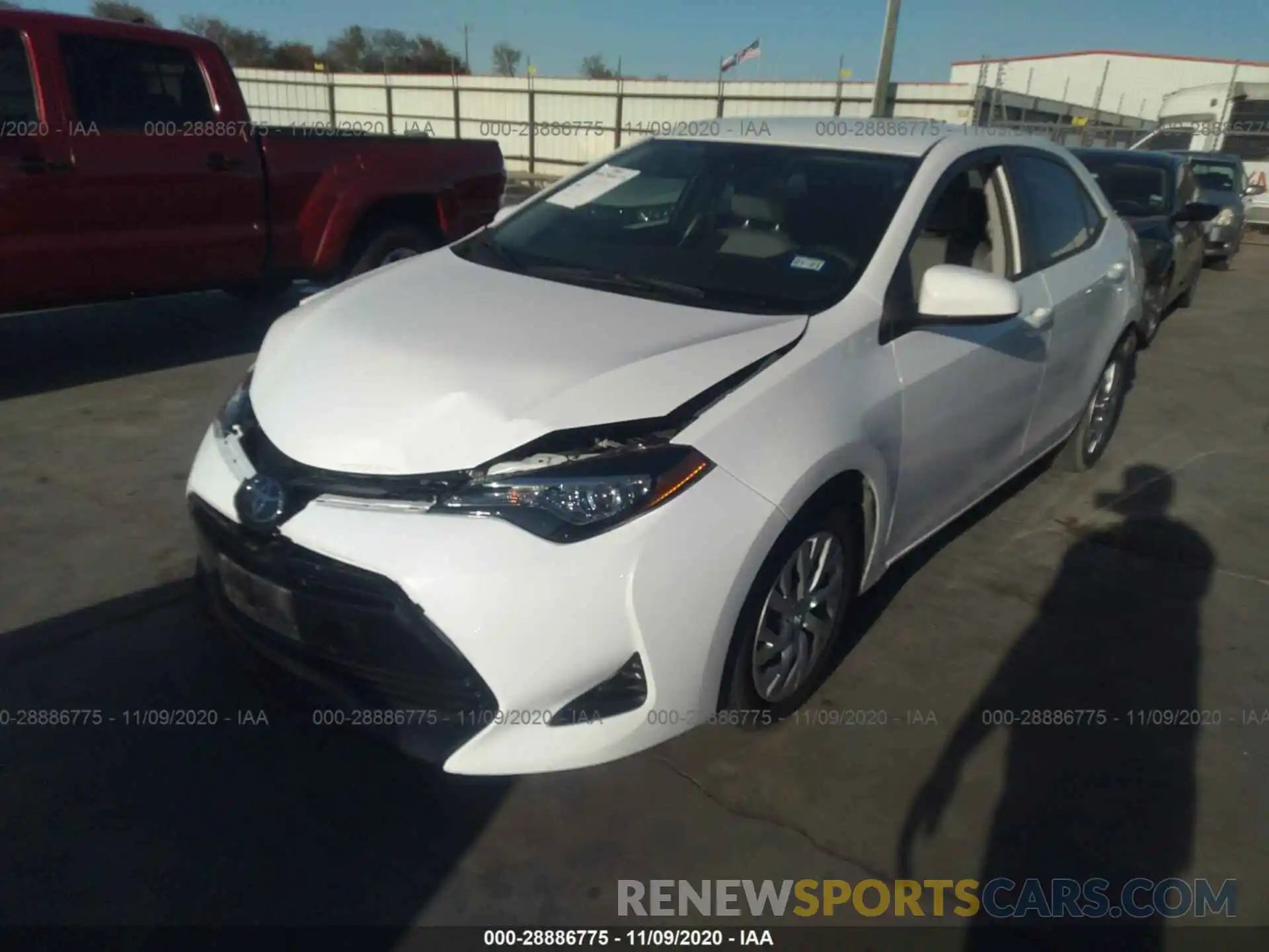 2 Photograph of a damaged car 5YFBURHE8KP926950 TOYOTA COROLLA 2019