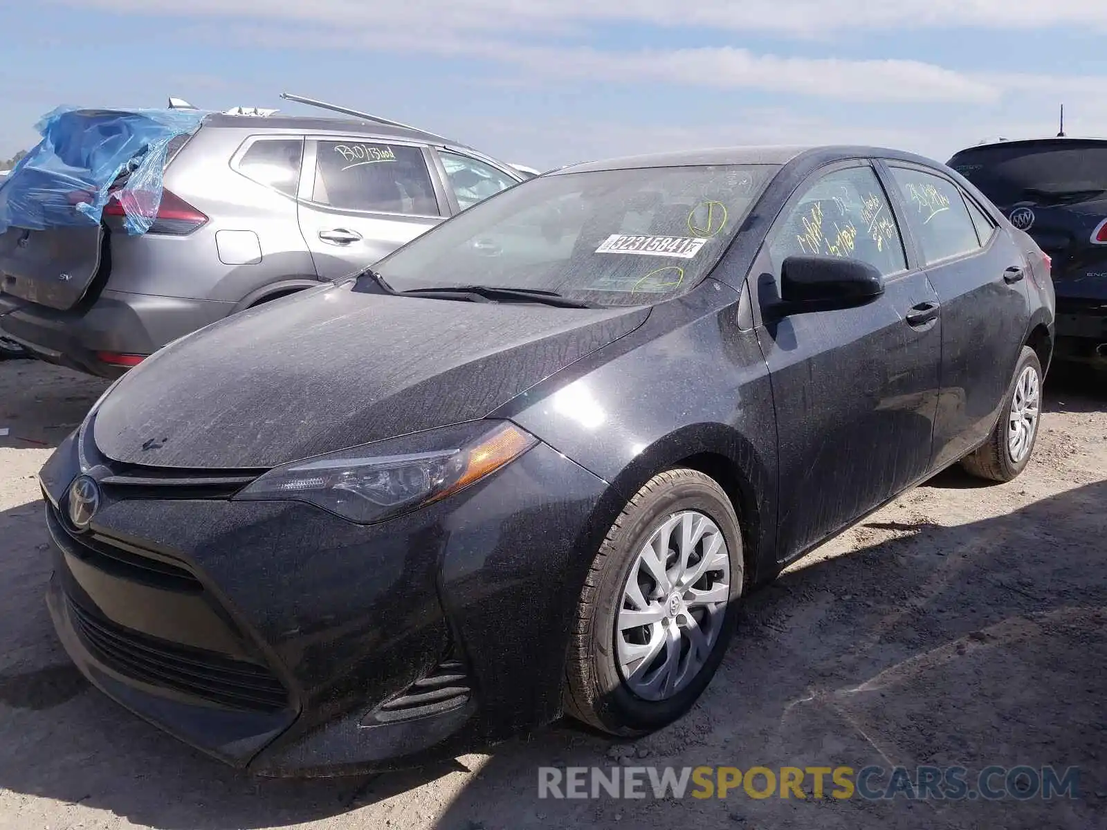 2 Photograph of a damaged car 5YFBURHE8KP926995 TOYOTA COROLLA 2019