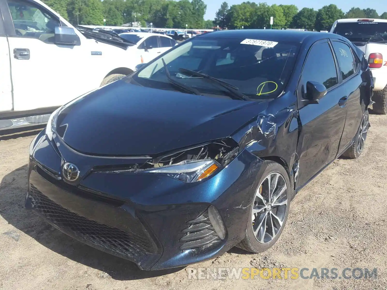 2 Photograph of a damaged car 5YFBURHE8KP927080 TOYOTA COROLLA 2019