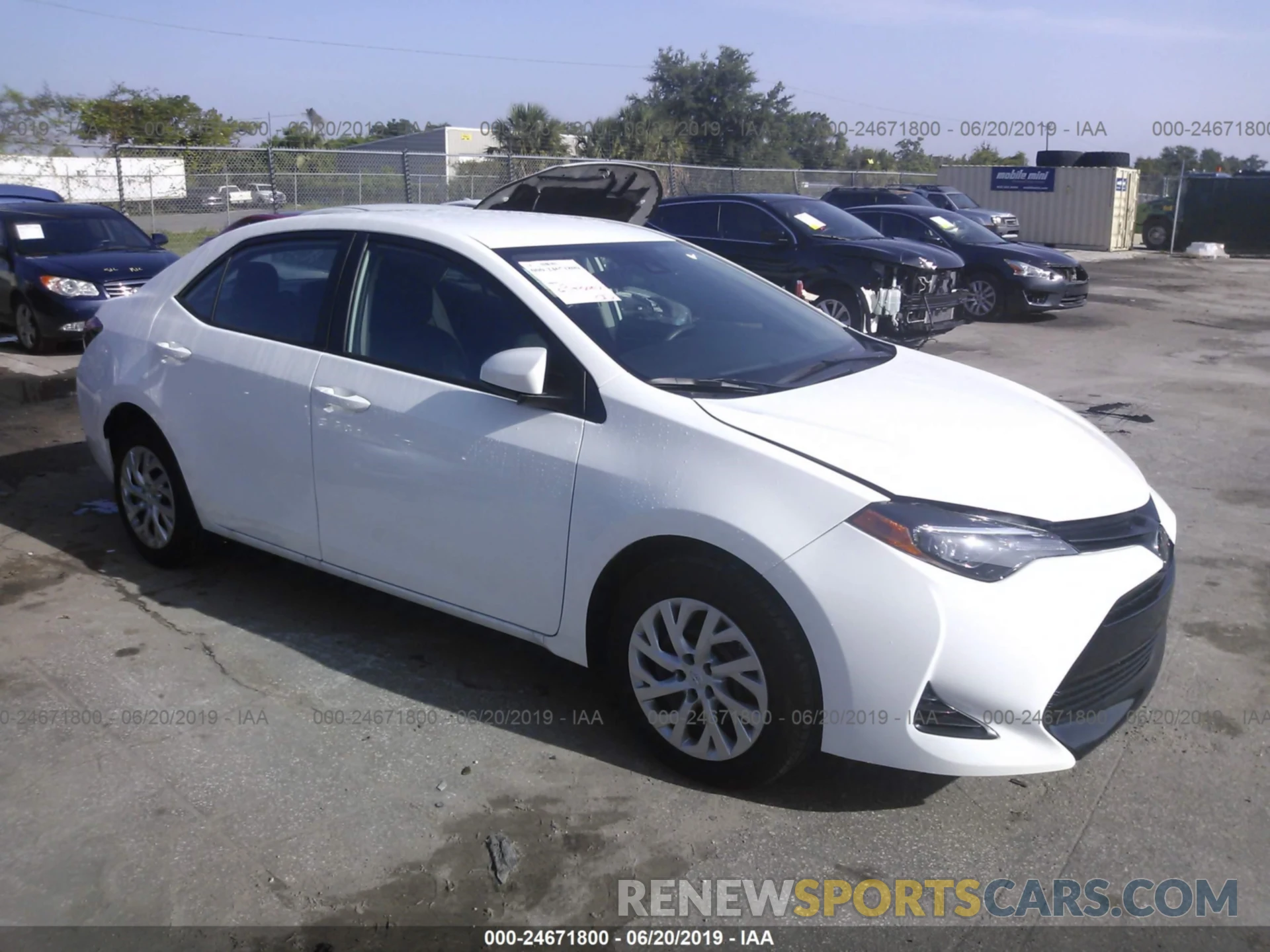 1 Photograph of a damaged car 5YFBURHE8KP927452 TOYOTA COROLLA 2019