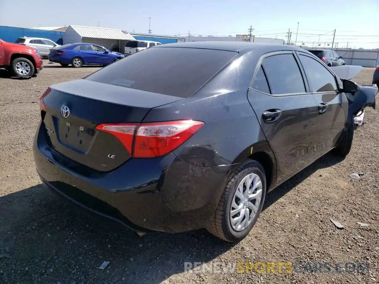 4 Photograph of a damaged car 5YFBURHE8KP927838 TOYOTA COROLLA 2019