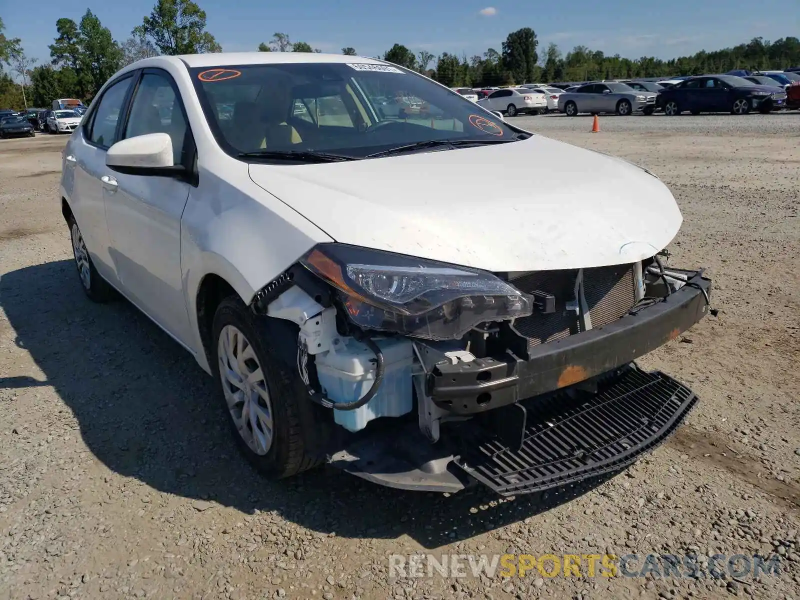 1 Photograph of a damaged car 5YFBURHE8KP928343 TOYOTA COROLLA 2019