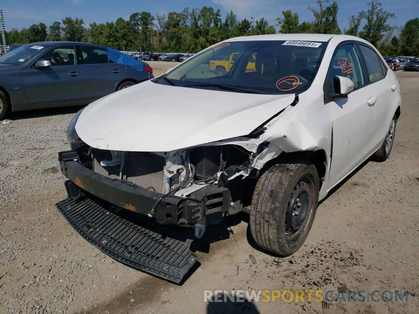 2 Photograph of a damaged car 5YFBURHE8KP928343 TOYOTA COROLLA 2019