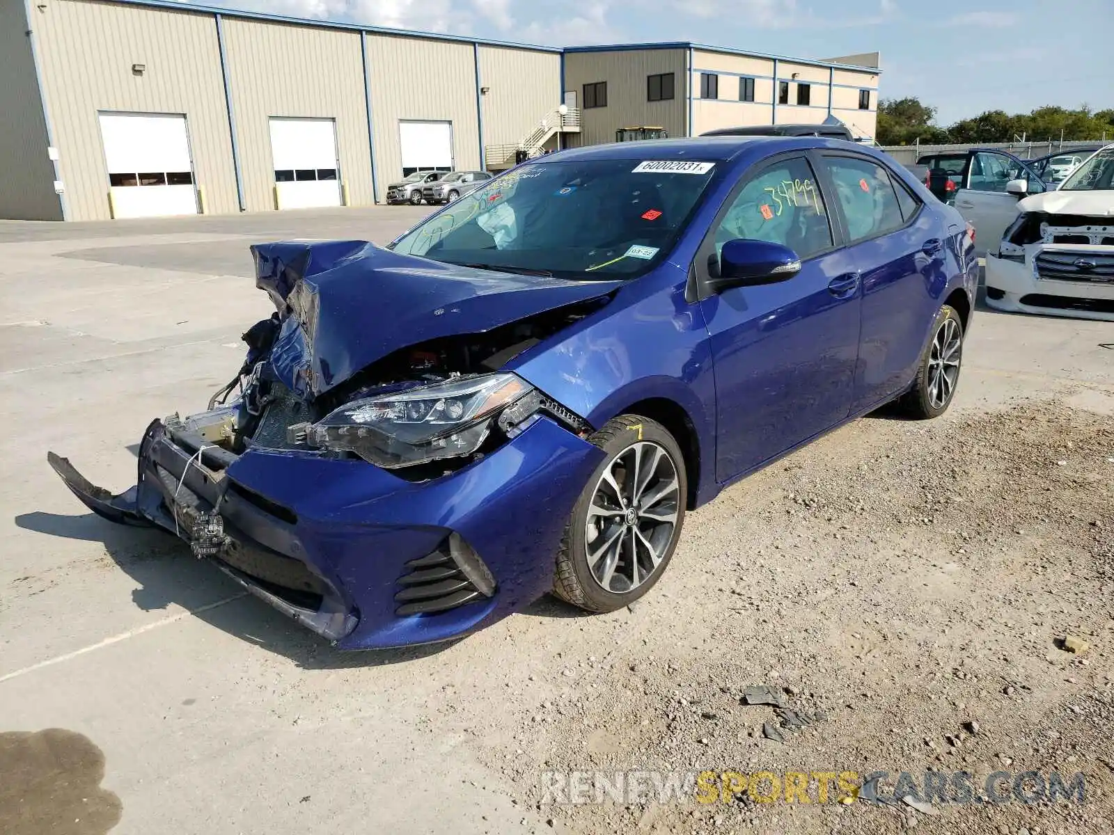 2 Photograph of a damaged car 5YFBURHE8KP928701 TOYOTA COROLLA 2019