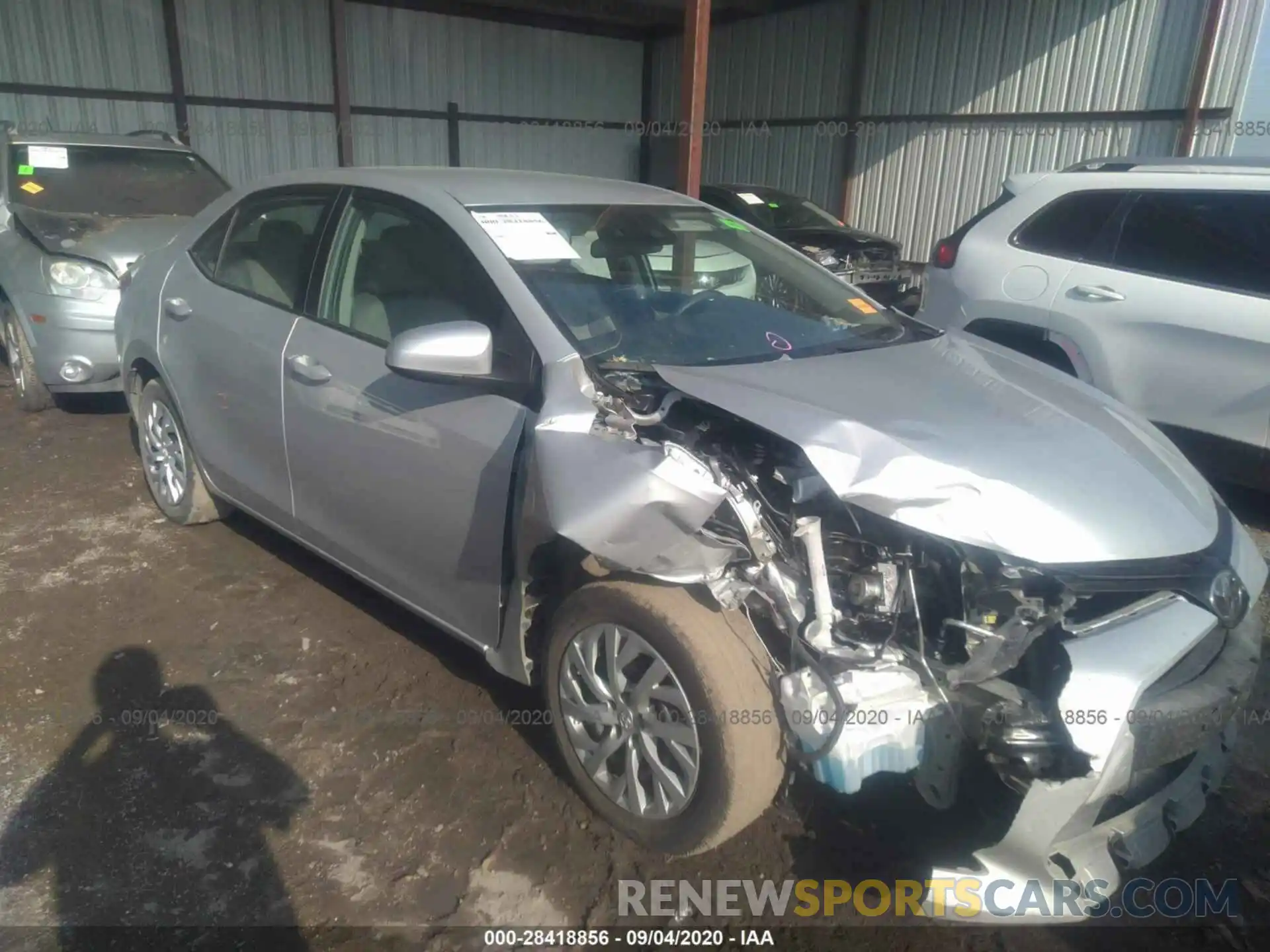 1 Photograph of a damaged car 5YFBURHE8KP928763 TOYOTA COROLLA 2019