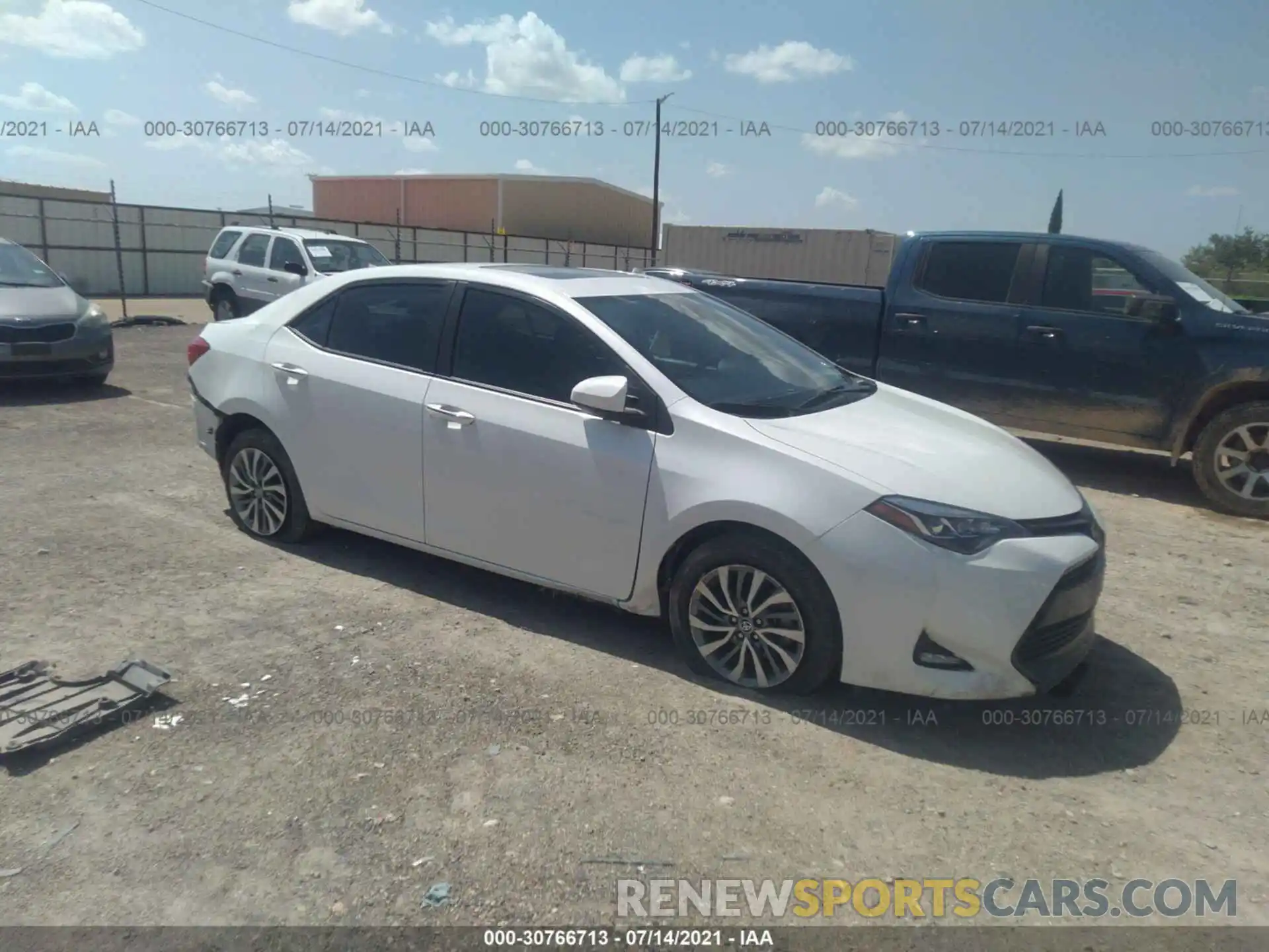 1 Photograph of a damaged car 5YFBURHE8KP928777 TOYOTA COROLLA 2019