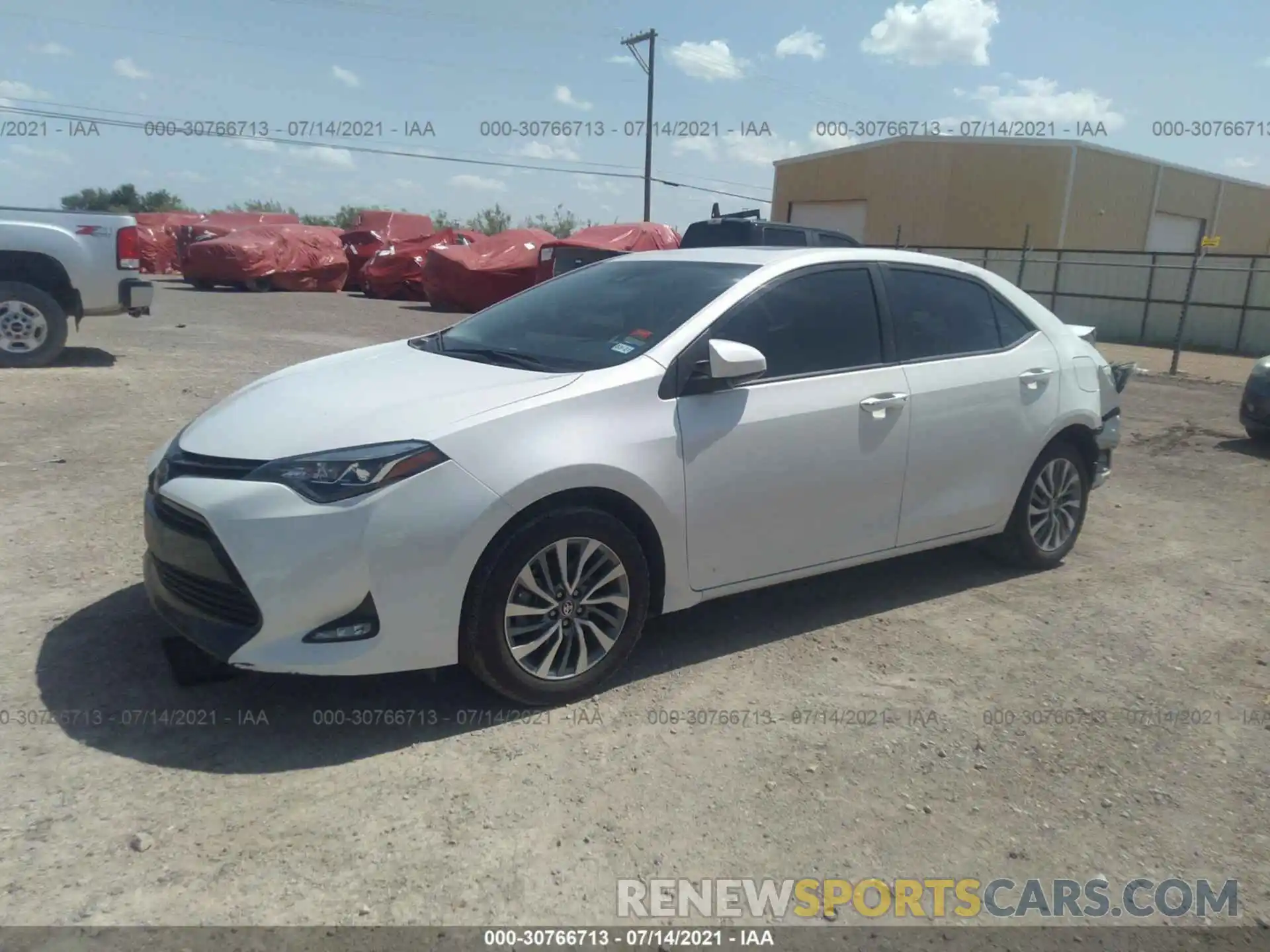 2 Photograph of a damaged car 5YFBURHE8KP928777 TOYOTA COROLLA 2019