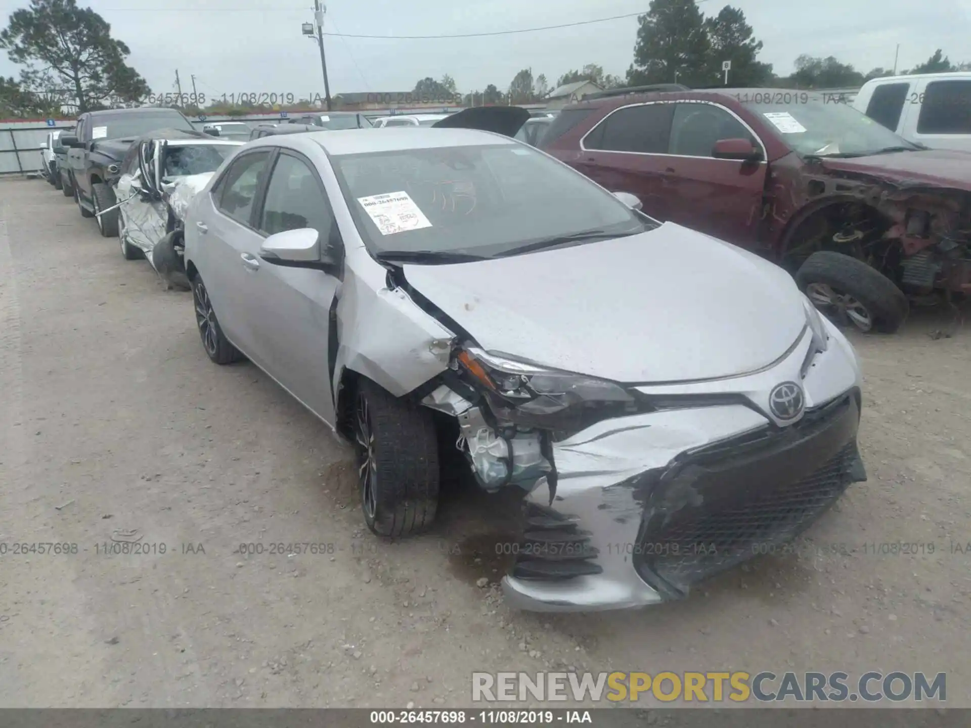 1 Photograph of a damaged car 5YFBURHE8KP928830 TOYOTA COROLLA 2019