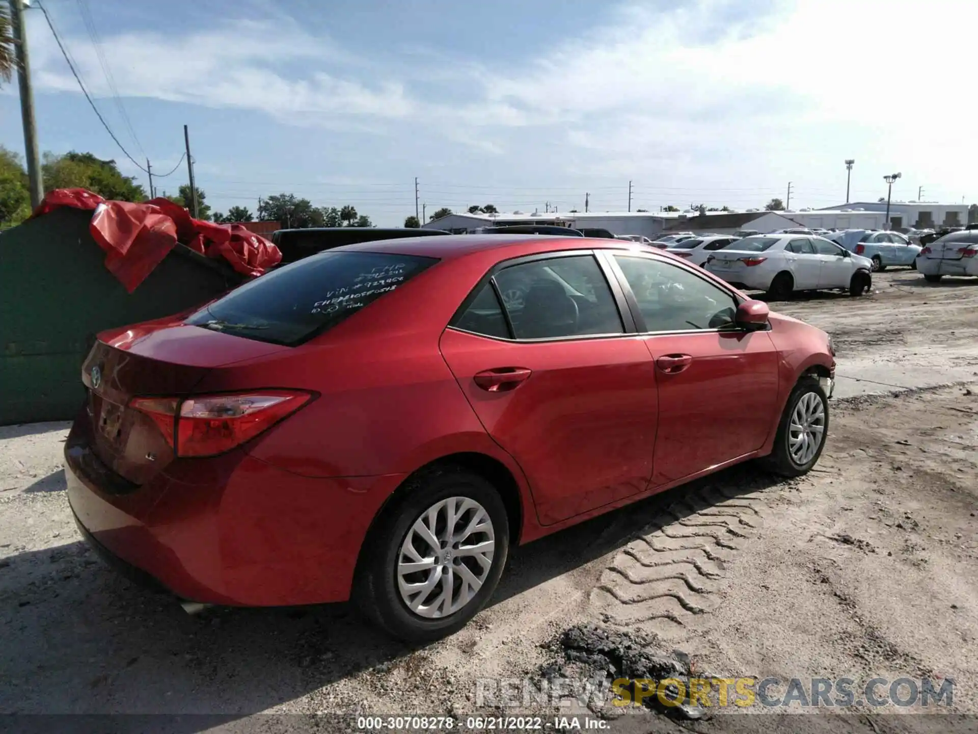 4 Photograph of a damaged car 5YFBURHE8KP929458 TOYOTA COROLLA 2019