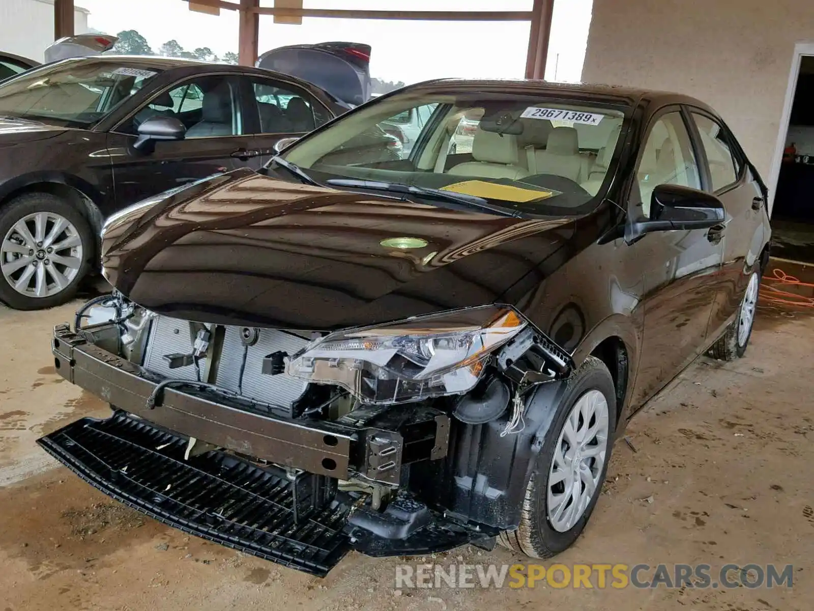 2 Photograph of a damaged car 5YFBURHE8KP929671 TOYOTA COROLLA 2019