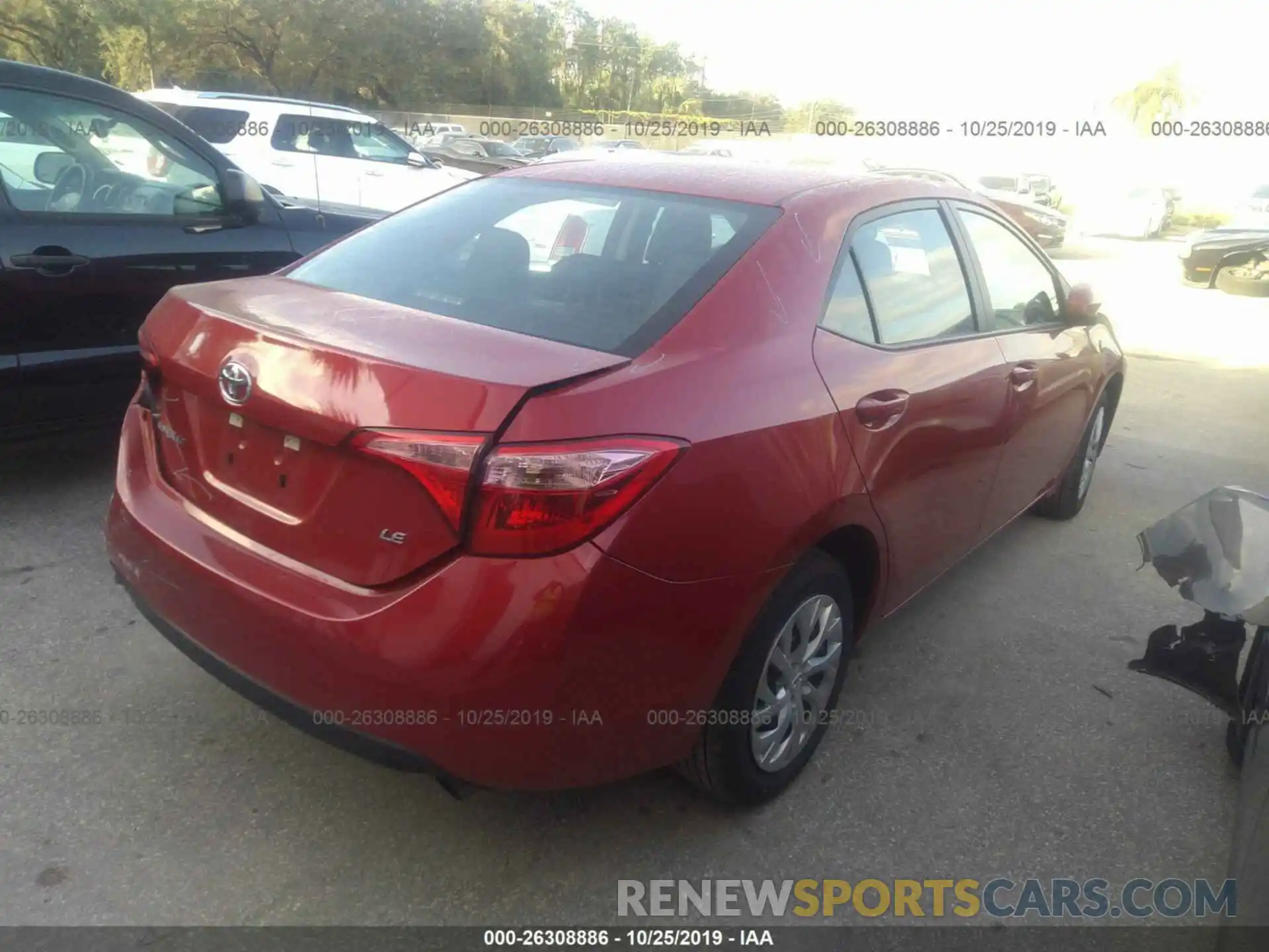 4 Photograph of a damaged car 5YFBURHE8KP929704 TOYOTA COROLLA 2019