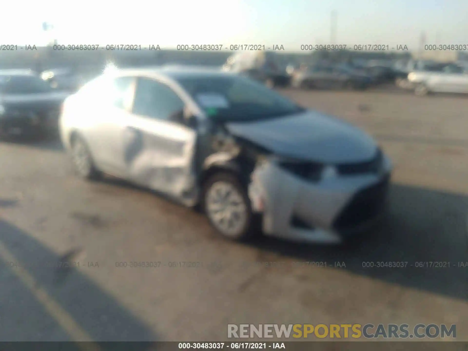 1 Photograph of a damaged car 5YFBURHE8KP930223 TOYOTA COROLLA 2019