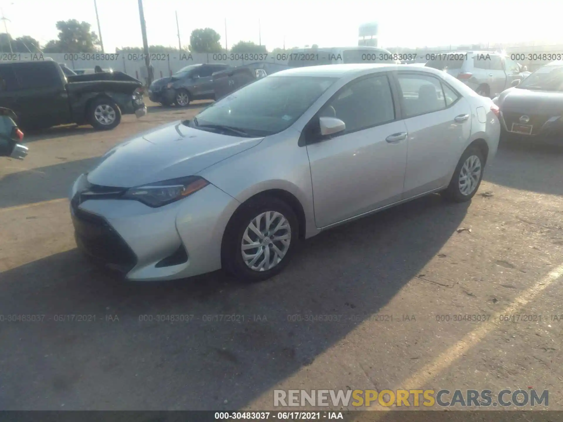 2 Photograph of a damaged car 5YFBURHE8KP930223 TOYOTA COROLLA 2019