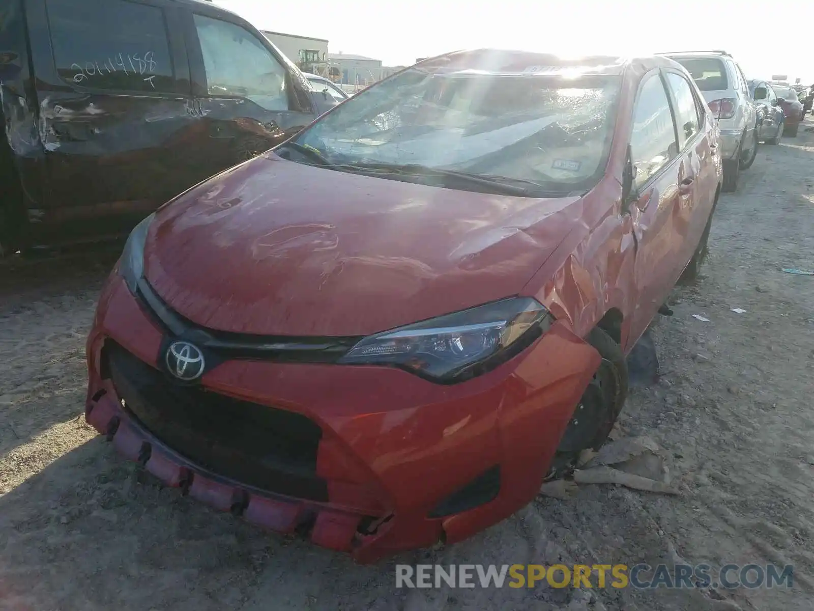 2 Photograph of a damaged car 5YFBURHE8KP930254 TOYOTA COROLLA 2019