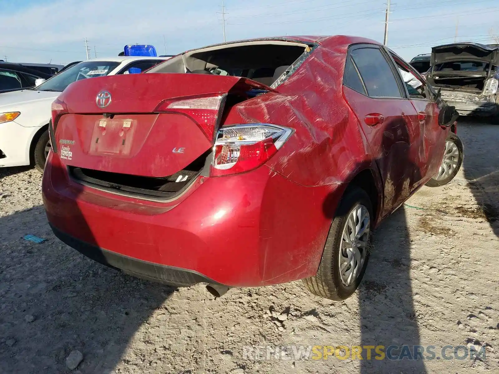 4 Photograph of a damaged car 5YFBURHE8KP930254 TOYOTA COROLLA 2019