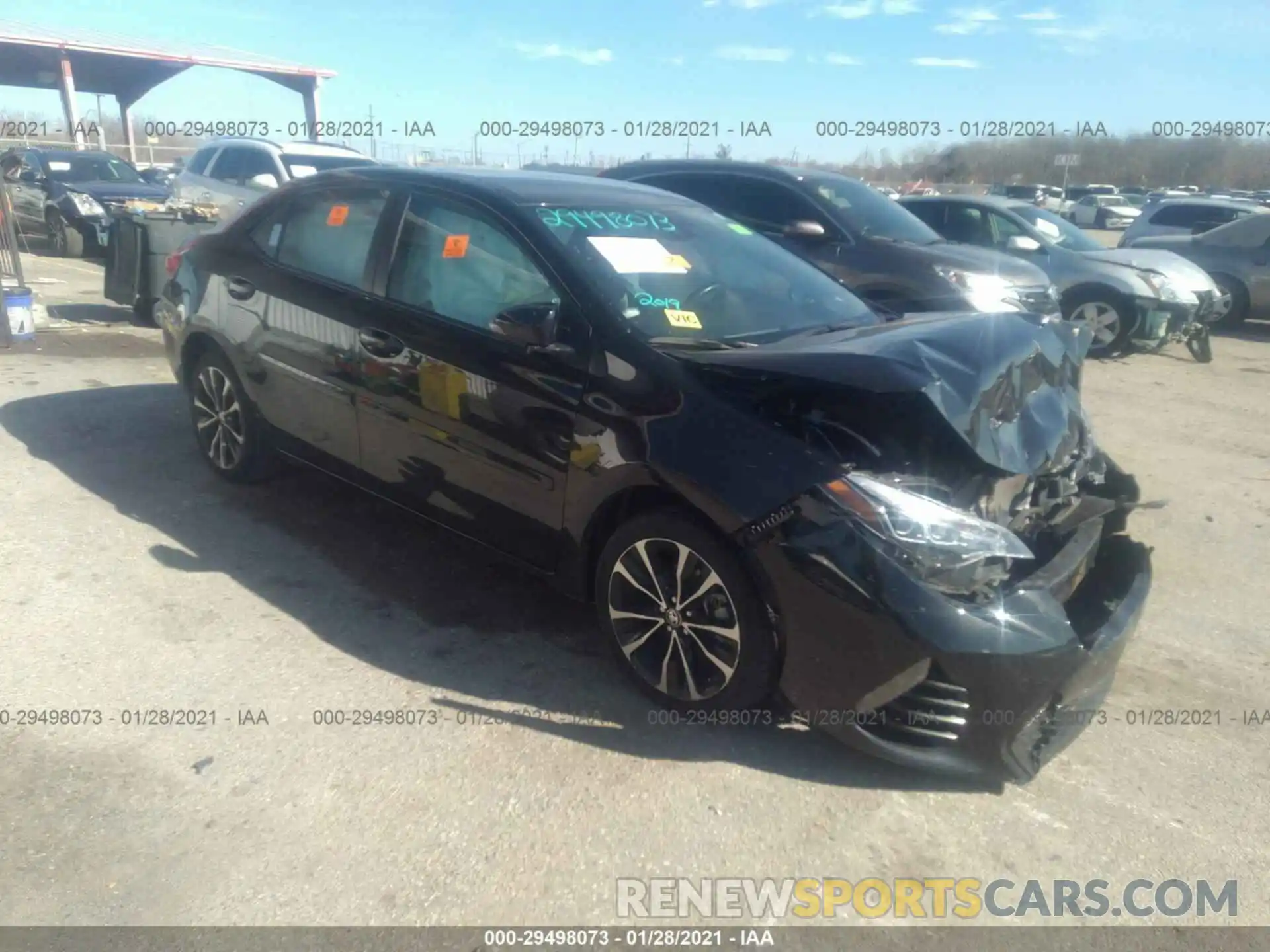 1 Photograph of a damaged car 5YFBURHE8KP930576 TOYOTA COROLLA 2019