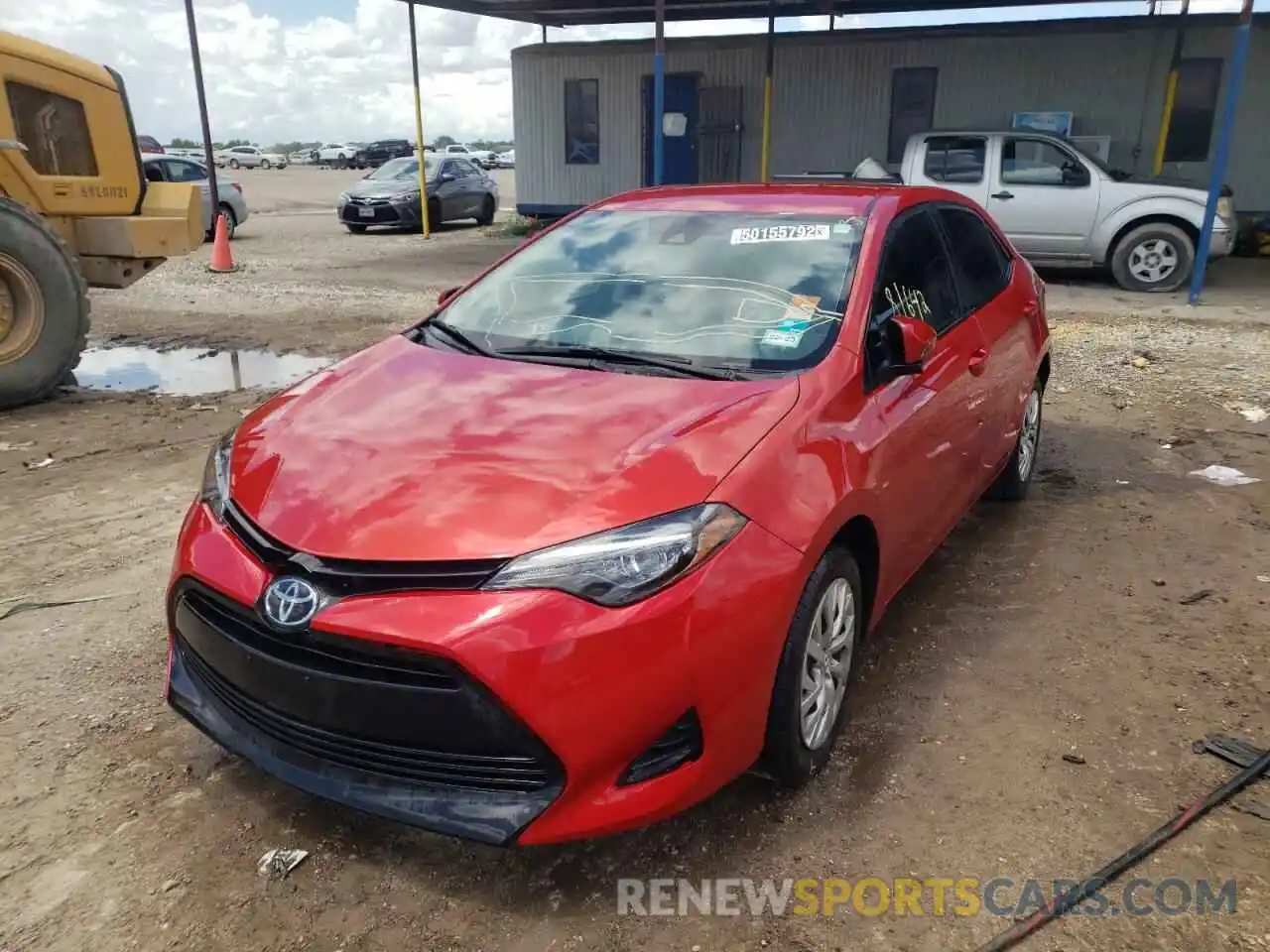 2 Photograph of a damaged car 5YFBURHE8KP930688 TOYOTA COROLLA 2019