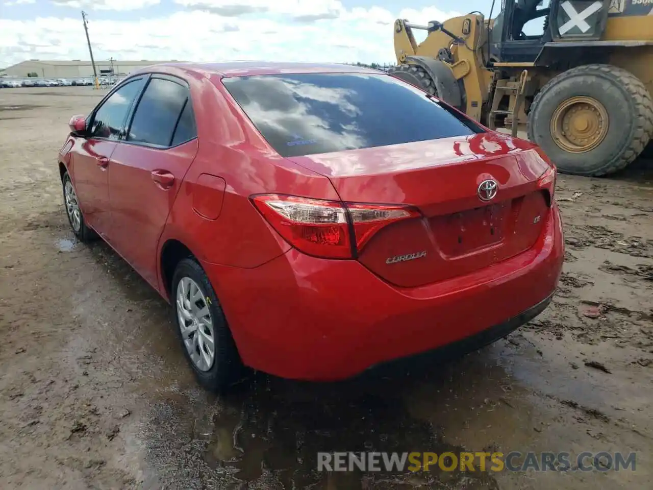 3 Photograph of a damaged car 5YFBURHE8KP930688 TOYOTA COROLLA 2019