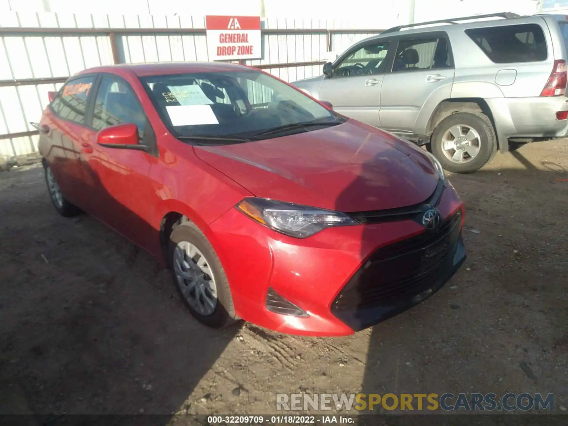 1 Photograph of a damaged car 5YFBURHE8KP930738 TOYOTA COROLLA 2019