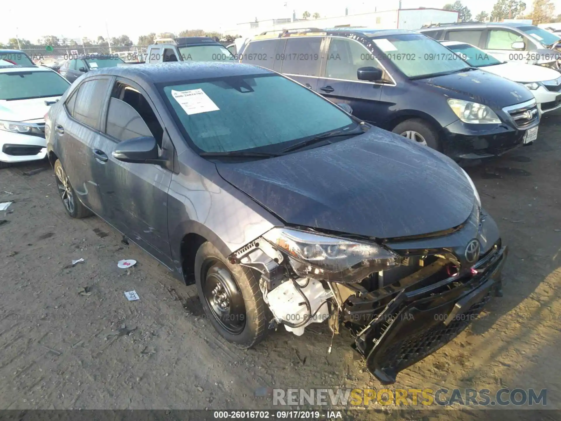 1 Photograph of a damaged car 5YFBURHE8KP930996 TOYOTA COROLLA 2019