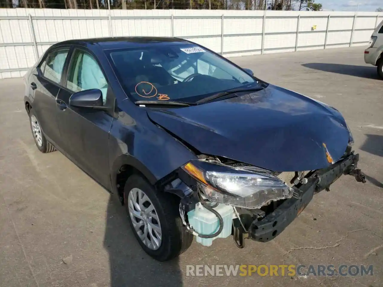 1 Photograph of a damaged car 5YFBURHE8KP931355 TOYOTA COROLLA 2019