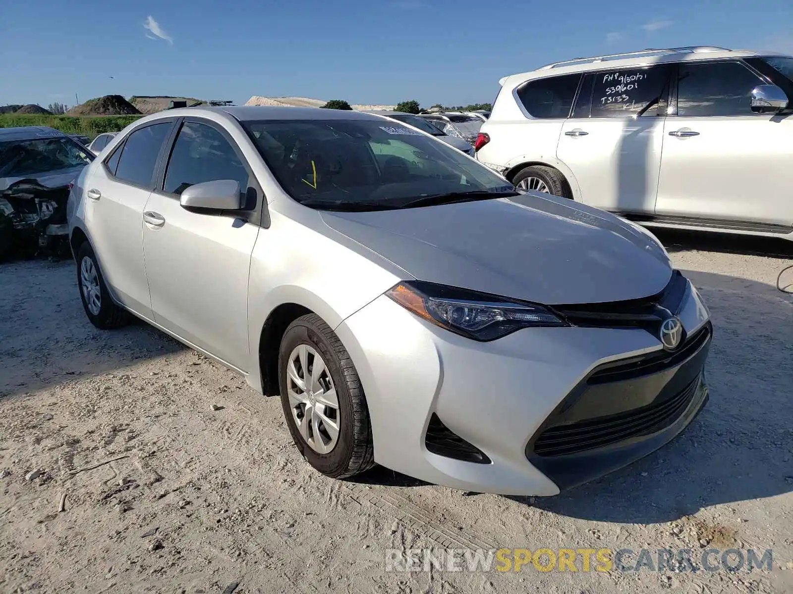 1 Photograph of a damaged car 5YFBURHE8KP932389 TOYOTA COROLLA 2019