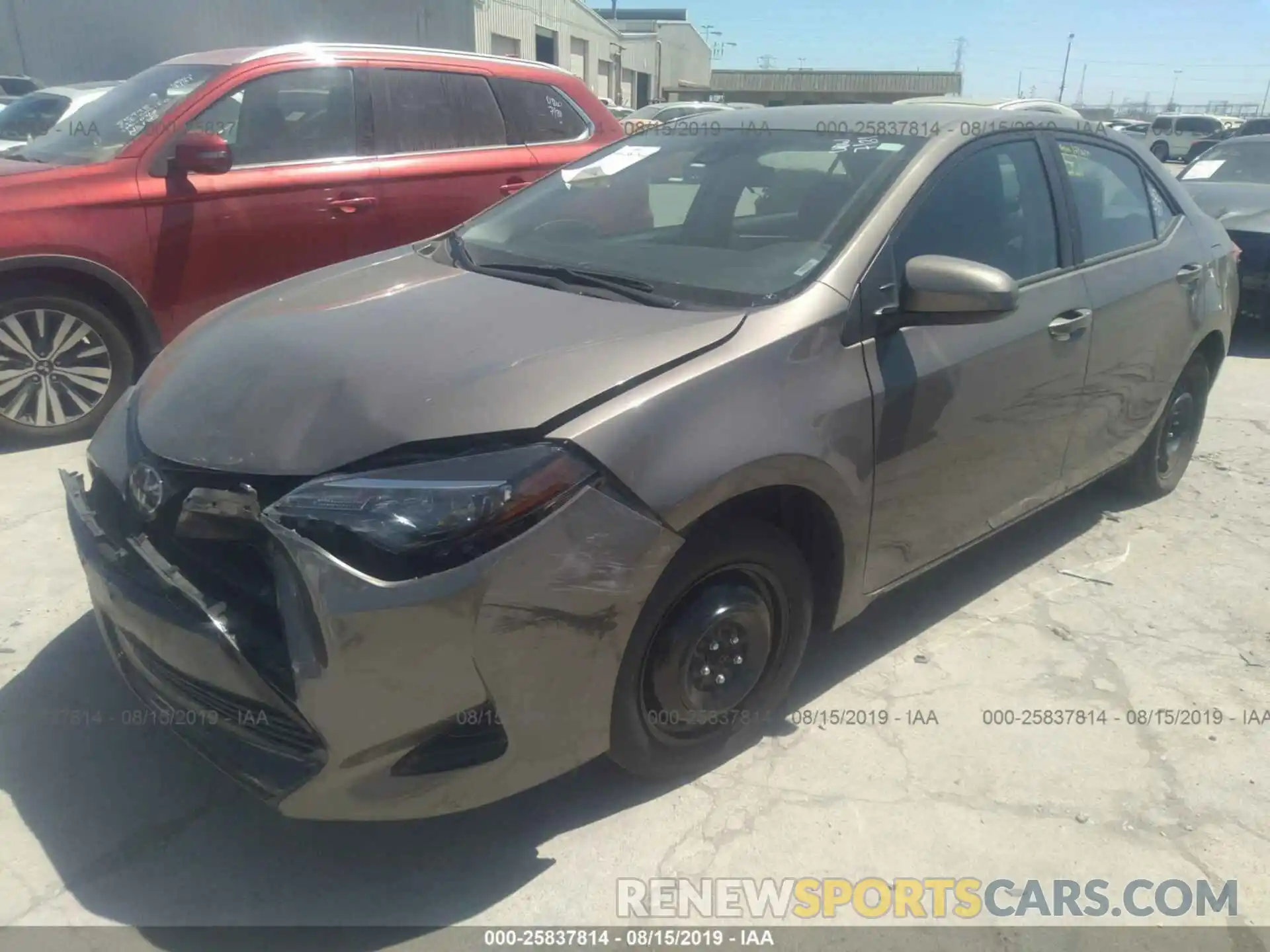 2 Photograph of a damaged car 5YFBURHE8KP932585 TOYOTA COROLLA 2019