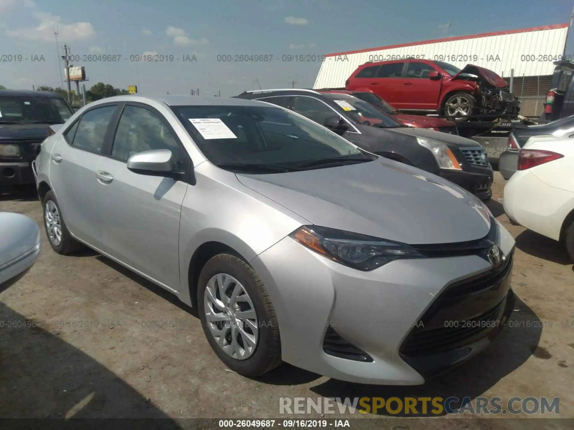 1 Photograph of a damaged car 5YFBURHE8KP932912 TOYOTA COROLLA 2019