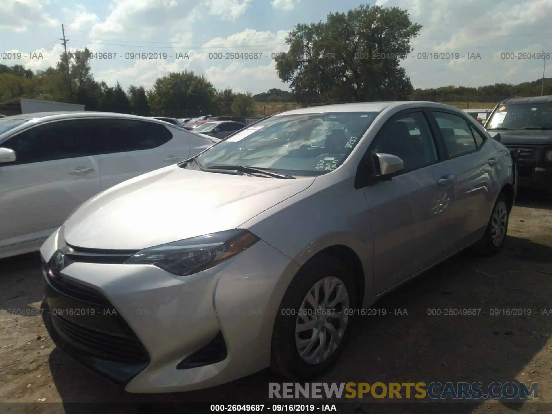 2 Photograph of a damaged car 5YFBURHE8KP932912 TOYOTA COROLLA 2019