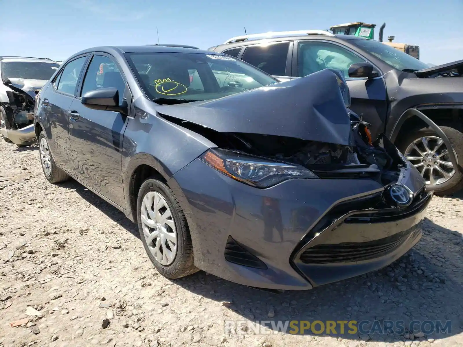 1 Photograph of a damaged car 5YFBURHE8KP933333 TOYOTA COROLLA 2019