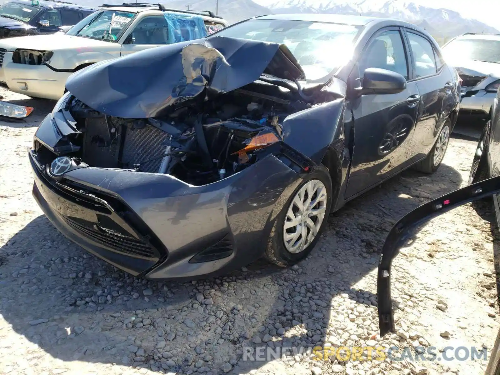 2 Photograph of a damaged car 5YFBURHE8KP933333 TOYOTA COROLLA 2019