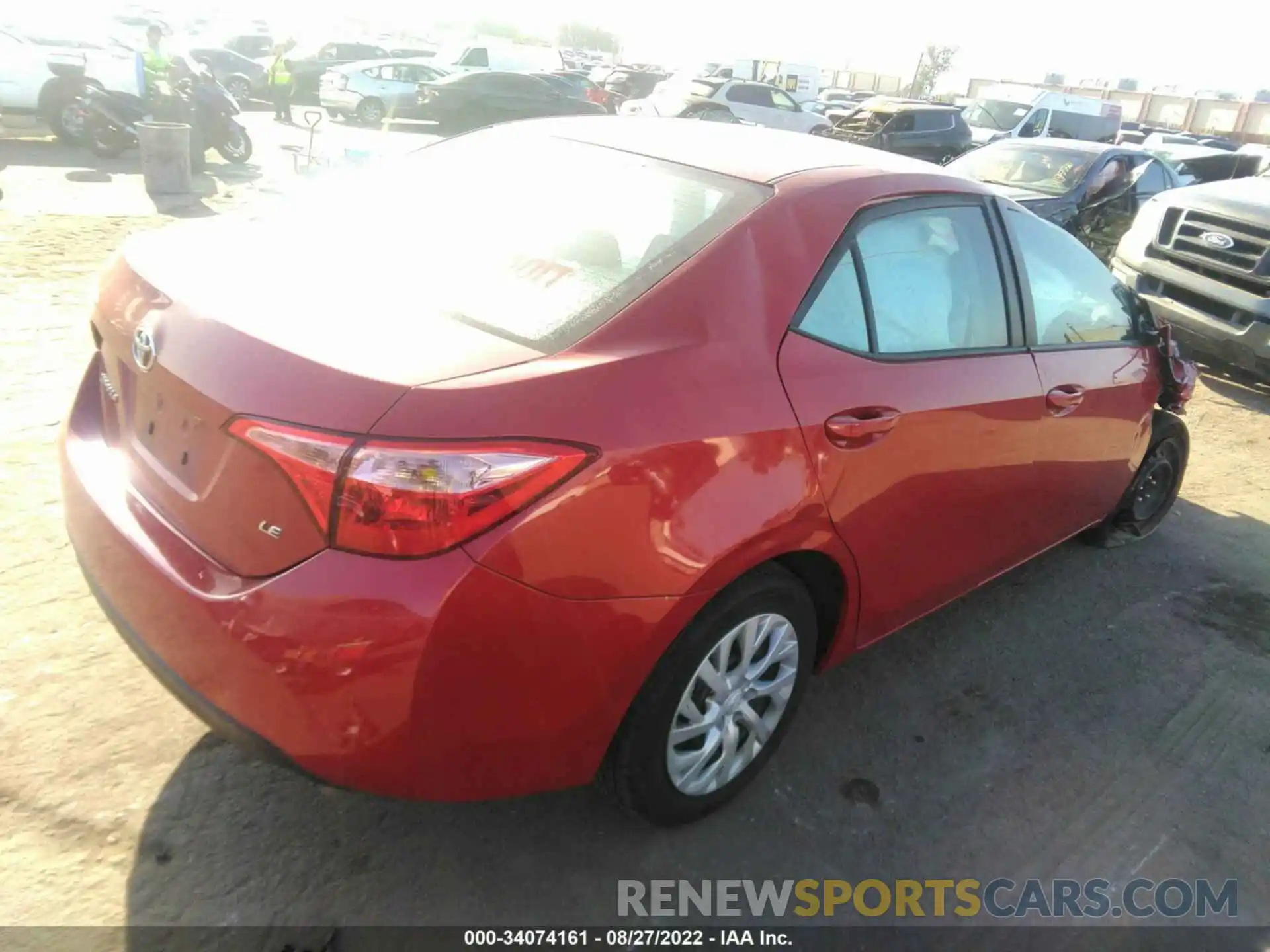 4 Photograph of a damaged car 5YFBURHE8KP933347 TOYOTA COROLLA 2019