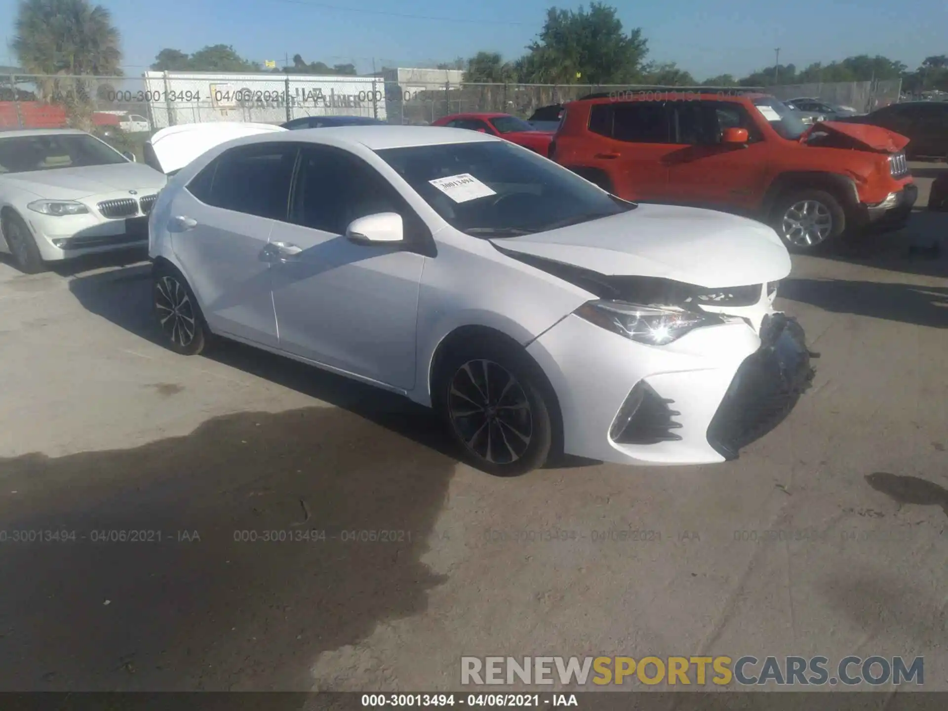 1 Photograph of a damaged car 5YFBURHE8KP933543 TOYOTA COROLLA 2019