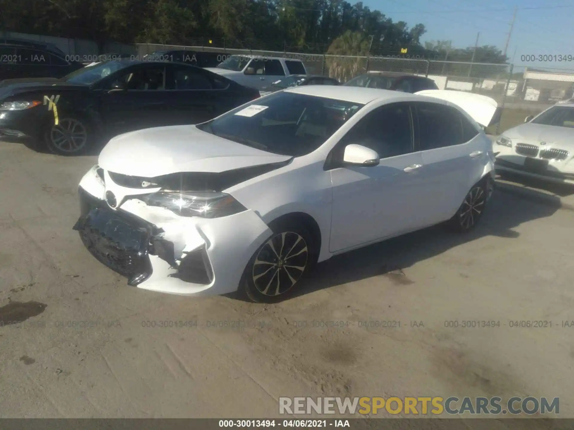 2 Photograph of a damaged car 5YFBURHE8KP933543 TOYOTA COROLLA 2019