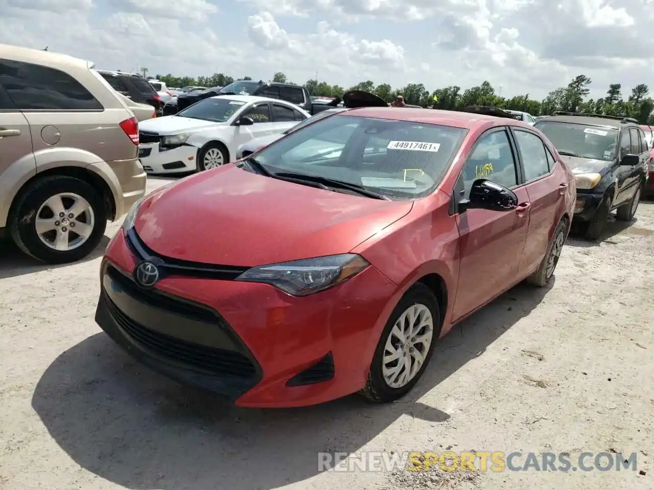 2 Photograph of a damaged car 5YFBURHE8KP933820 TOYOTA COROLLA 2019