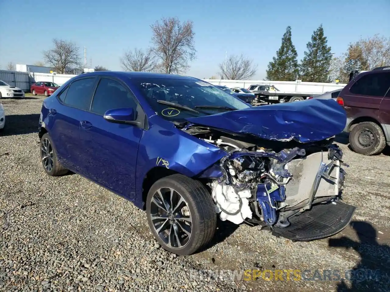 1 Photograph of a damaged car 5YFBURHE8KP934109 TOYOTA COROLLA 2019