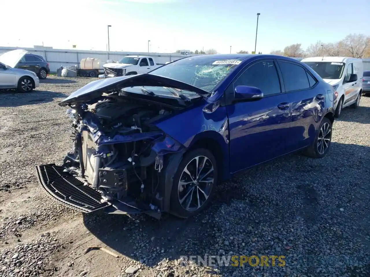 2 Photograph of a damaged car 5YFBURHE8KP934109 TOYOTA COROLLA 2019