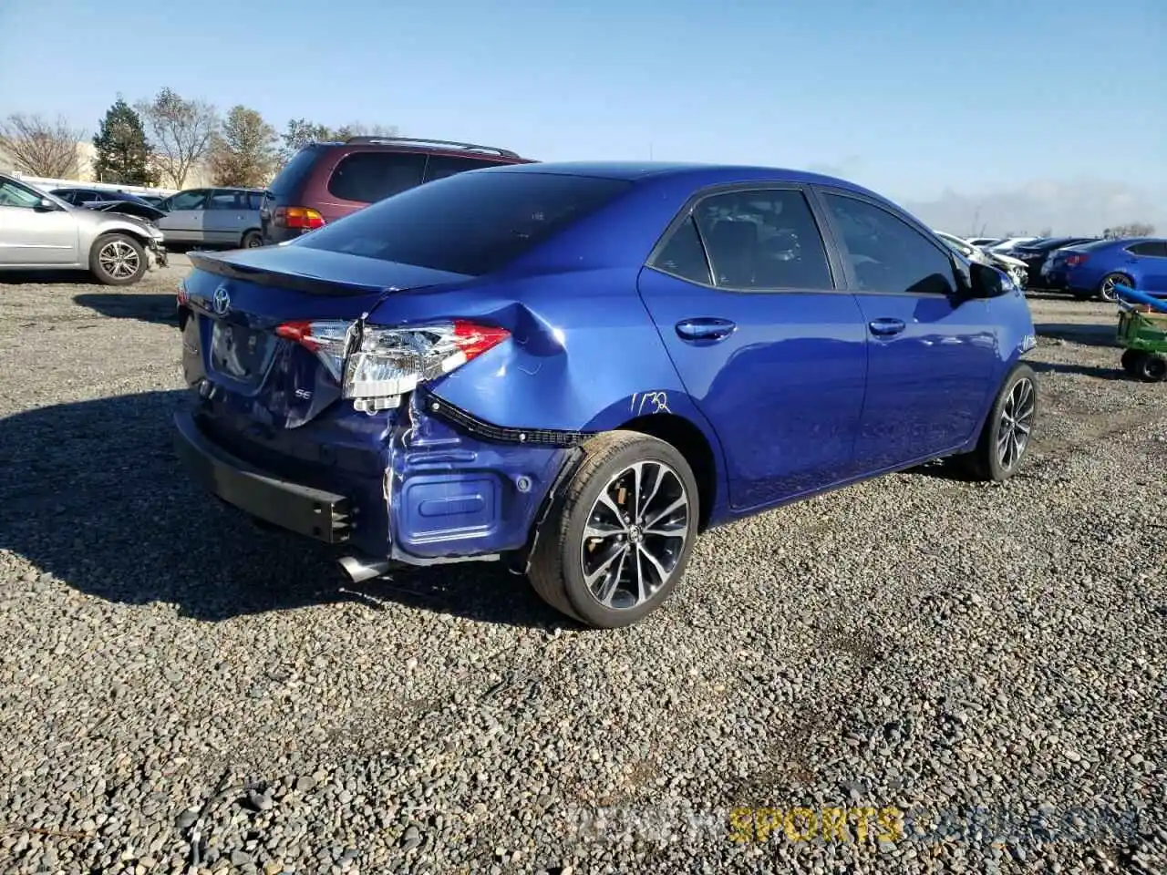 4 Photograph of a damaged car 5YFBURHE8KP934109 TOYOTA COROLLA 2019