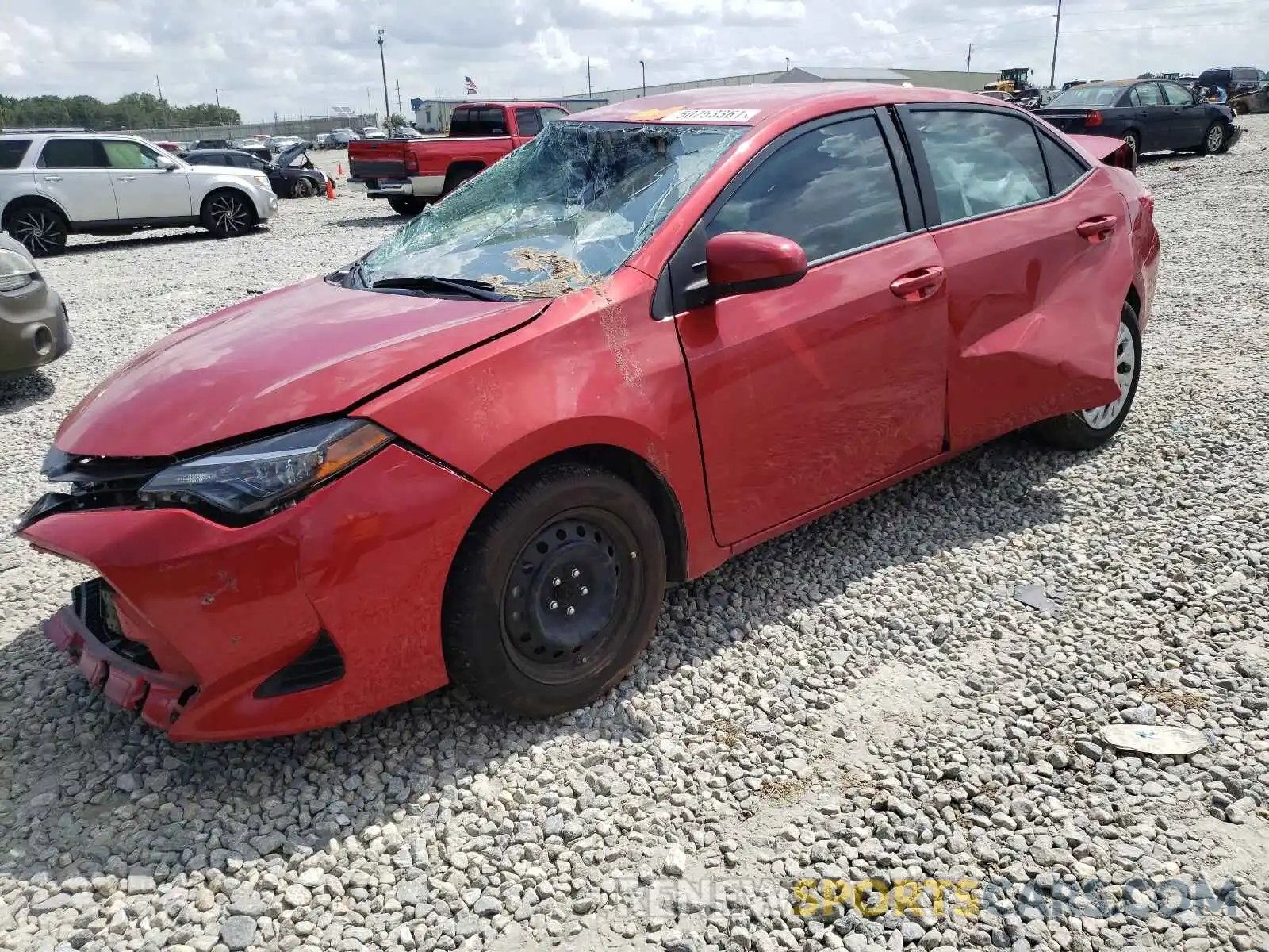 2 Photograph of a damaged car 5YFBURHE8KP934286 TOYOTA COROLLA 2019