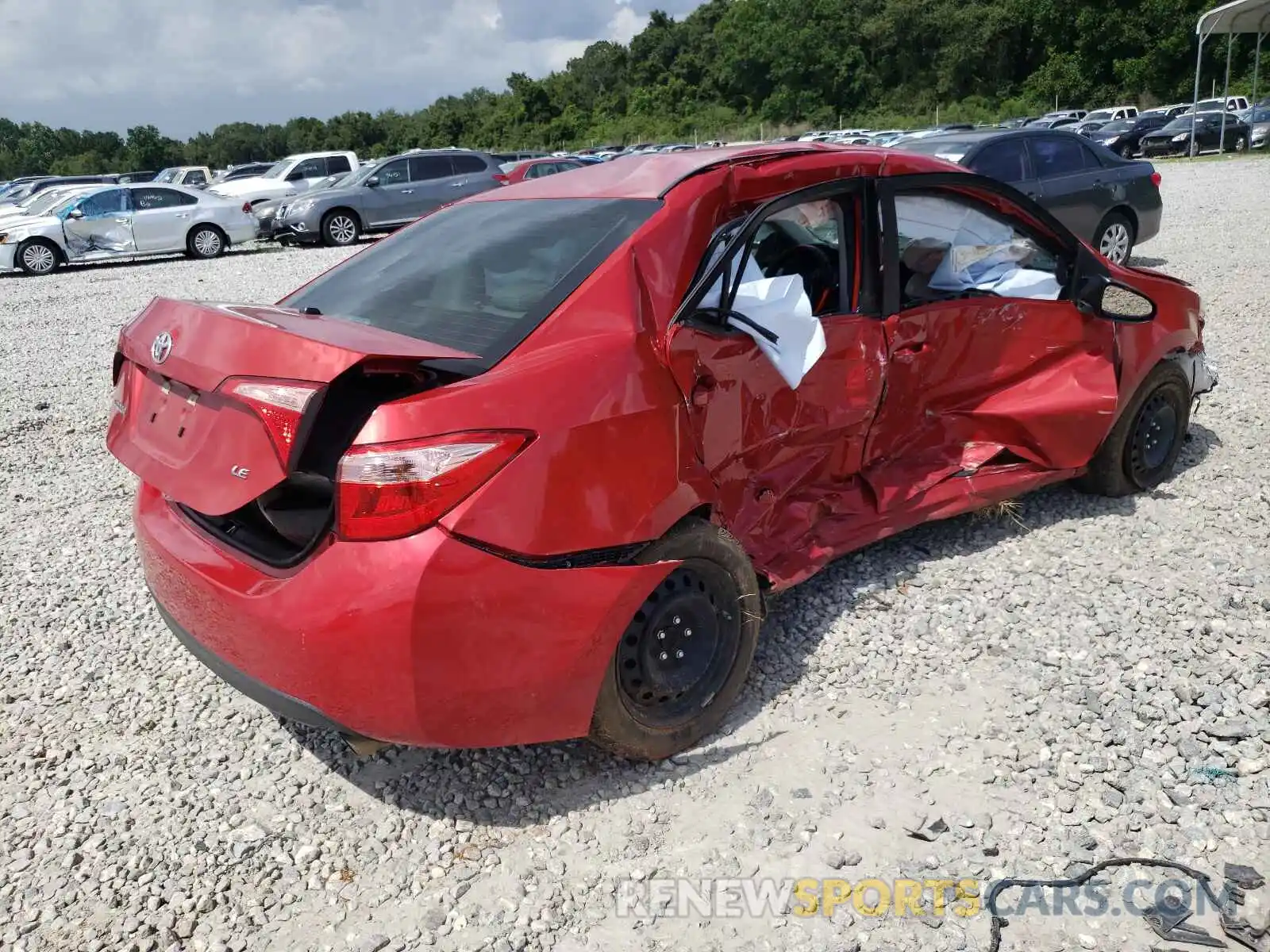 4 Photograph of a damaged car 5YFBURHE8KP934286 TOYOTA COROLLA 2019