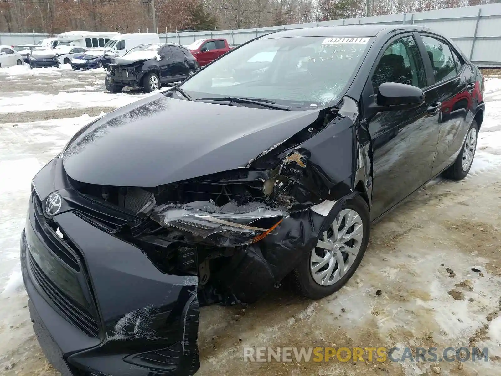 2 Photograph of a damaged car 5YFBURHE8KP934451 TOYOTA COROLLA 2019