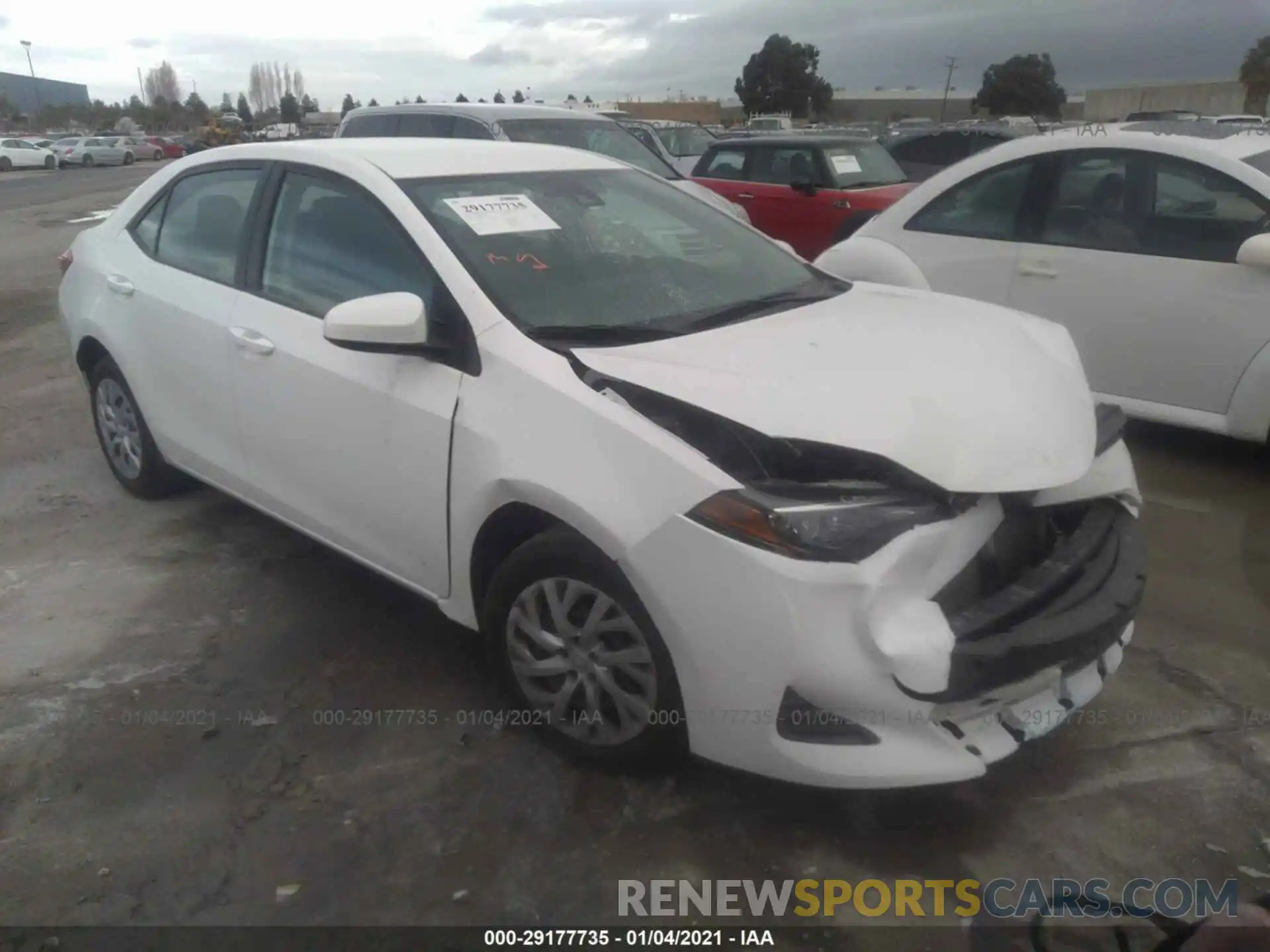 1 Photograph of a damaged car 5YFBURHE8KP935017 TOYOTA COROLLA 2019