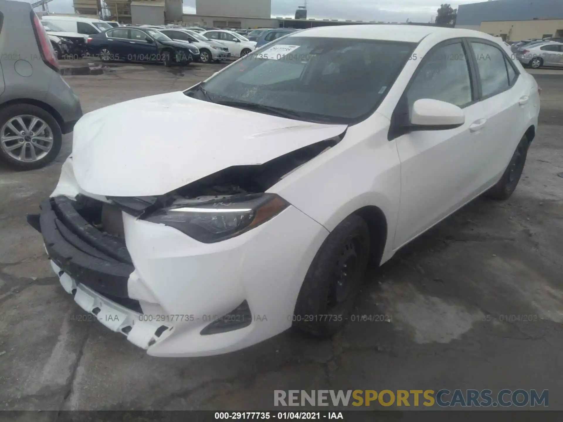 2 Photograph of a damaged car 5YFBURHE8KP935017 TOYOTA COROLLA 2019