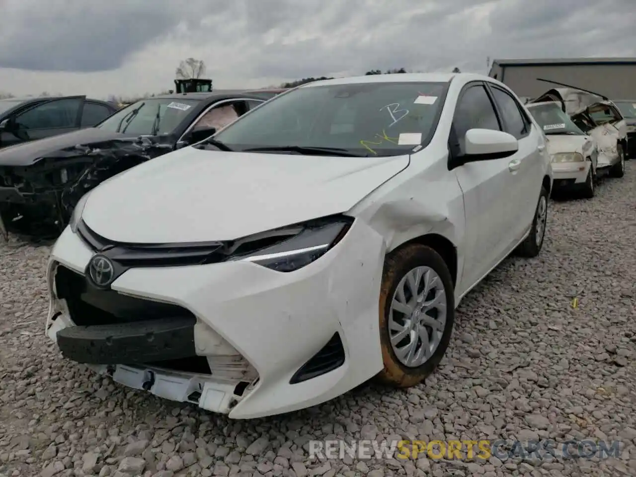 2 Photograph of a damaged car 5YFBURHE8KP935745 TOYOTA COROLLA 2019