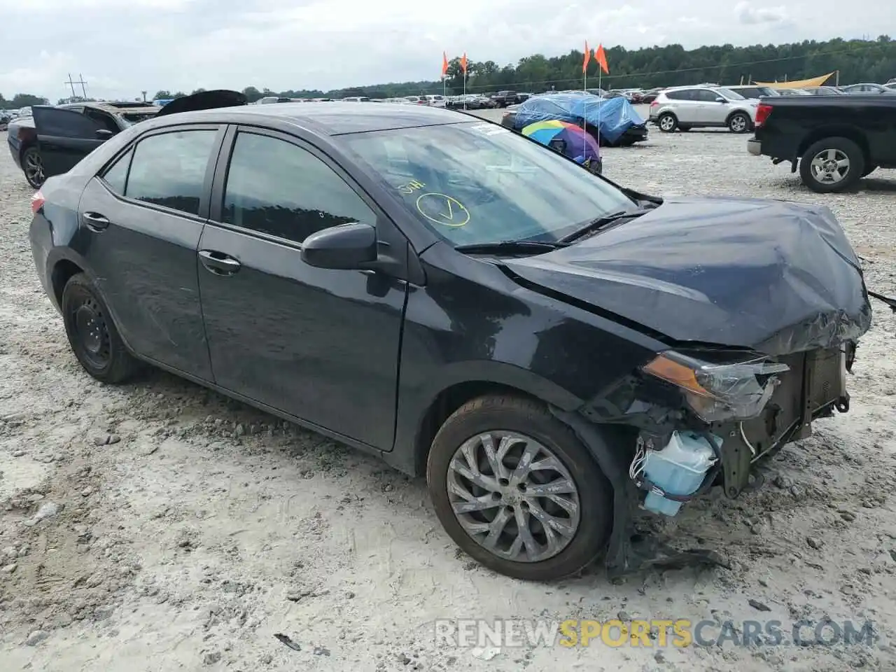 1 Photograph of a damaged car 5YFBURHE8KP936037 TOYOTA COROLLA 2019