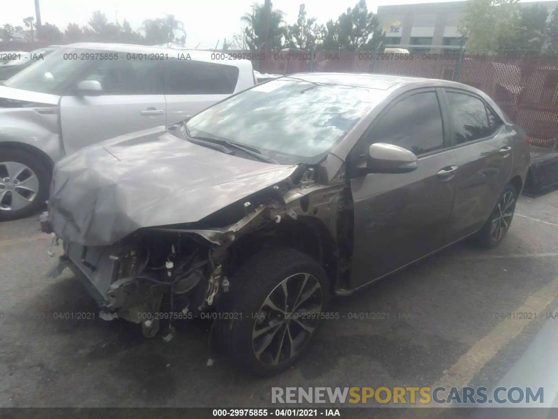 2 Photograph of a damaged car 5YFBURHE8KP936166 TOYOTA COROLLA 2019