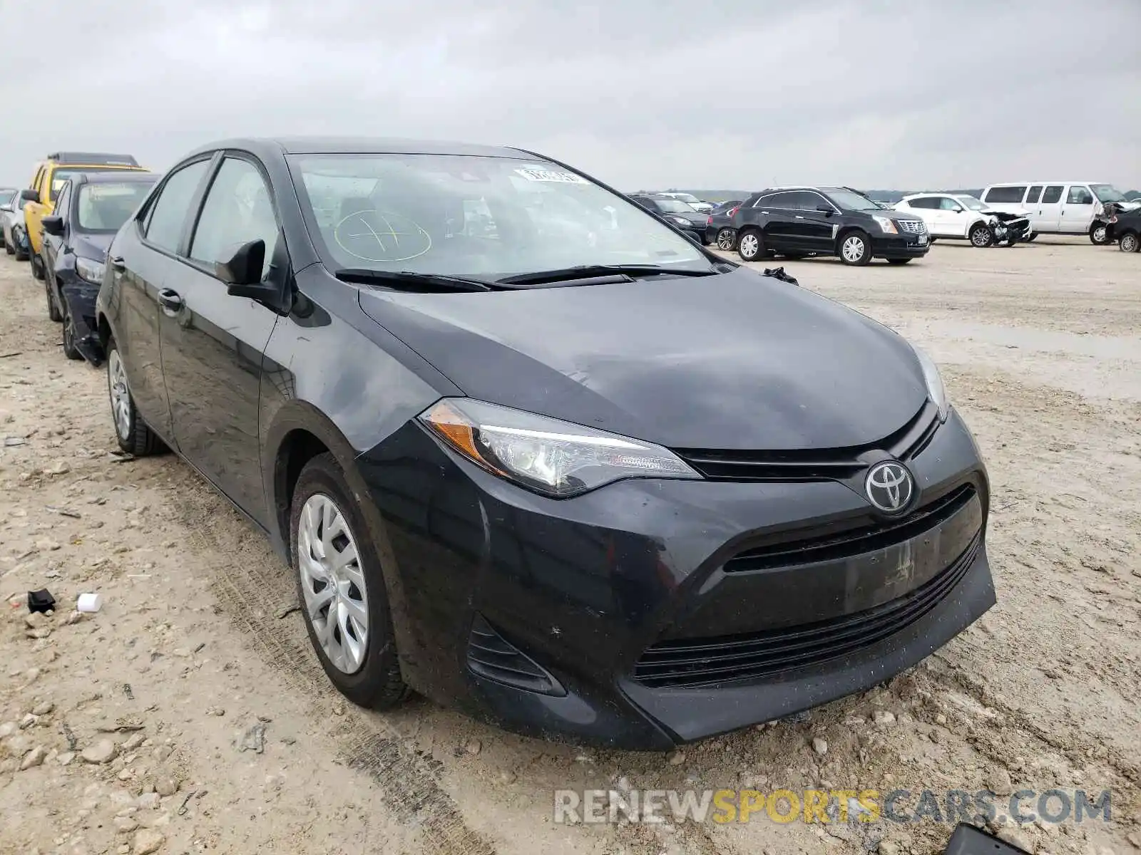 1 Photograph of a damaged car 5YFBURHE8KP936216 TOYOTA COROLLA 2019