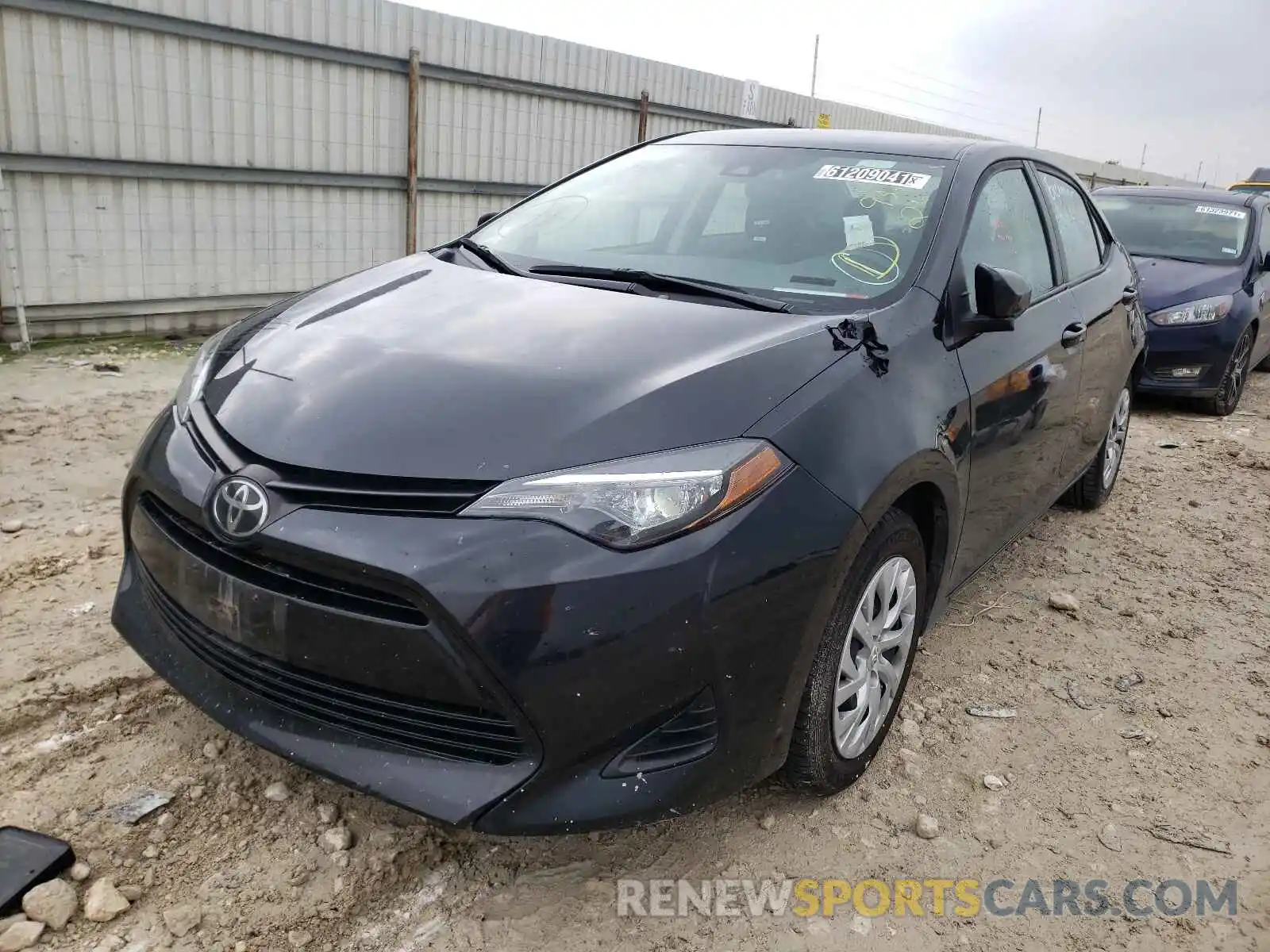 2 Photograph of a damaged car 5YFBURHE8KP936216 TOYOTA COROLLA 2019